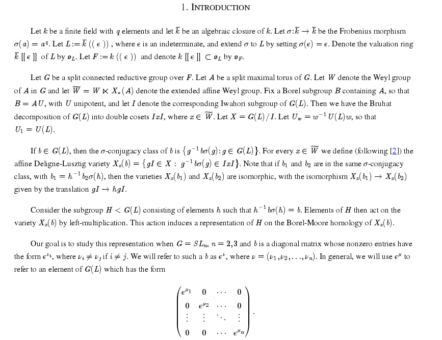 LaTeXML output