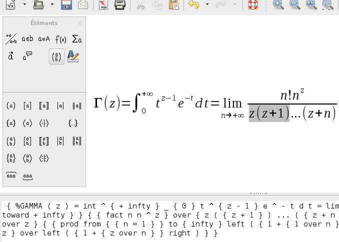 LibreOffice Equation Editor