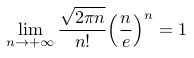 Stirling's approximation